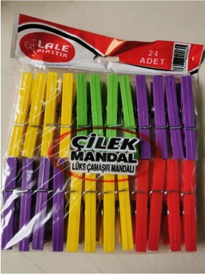 Aesco 24 Plastik Çilek Mandal ROYALEKS-L003