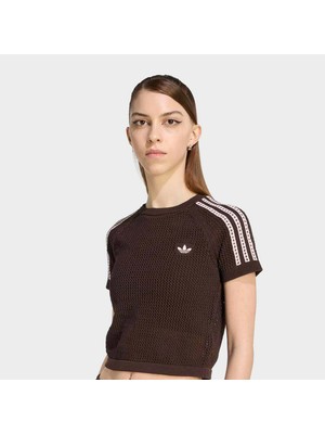 Adidas Originals KC6480 KNITTED CROCHET CALI TEE