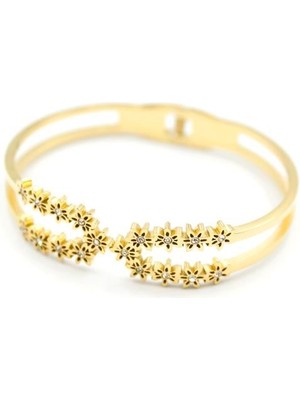 Aesco Çiçek Bilezik - Altın