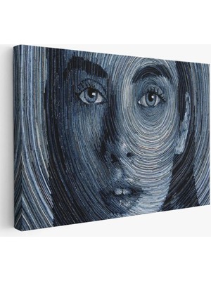 Beta Moda Hub Sürreal Kadın Dekoratif Duvar Tablosu-