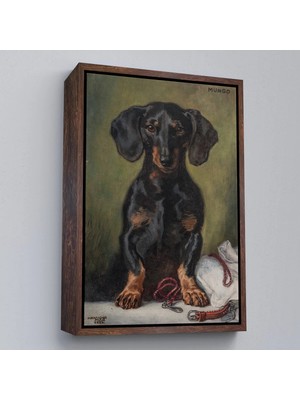 Beta Moda Hub Ahşap Çerçeveli Alexander Pock - Sevgili, Tatlı, Zeki, Neşeli, Sadık Mungerl Tablosu-