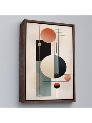 Beta Moda Hub Ahşap Çerçeveli Dekoratif Soyut Tablo-