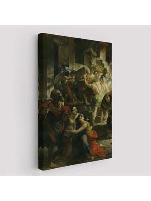 Beta Moda Hub Pompeii'nin Son Günü Karl Pavlovich Bryullov Kanvas Tablo-