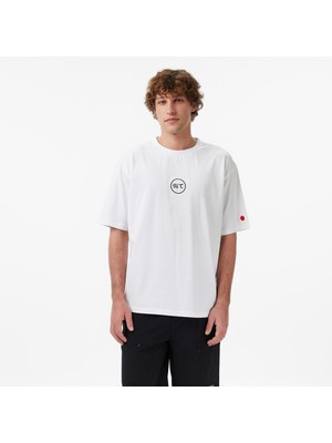 United4 Unıted4 Regular Fit Erkek Beyaz T-Shirt.beyaz