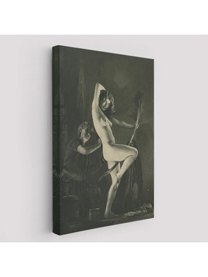 Beta Moda Hub William Mortensen Lamour 1934, Amerikan Grotesk Tuval Kanvas Tablo-