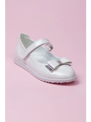 Beta Moda Hub Kız Çocuk Yumuşak Deri, Ortopedik Taban Babet