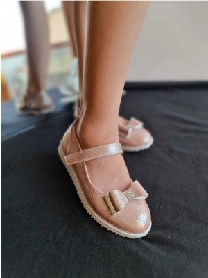 Beta Moda Hub Ortopedik Düz Taban Pembe Kız Çocuk Prenses Babet