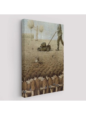 Beta Moda Hub Gerçeküstü Fikir Sanatı Kanvas Tablo, Başını Kaldırırsan Ölürsün-