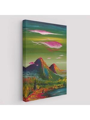 Beta Moda Hub Dağ Manzarası Dekoratif Duvar Tablosu-