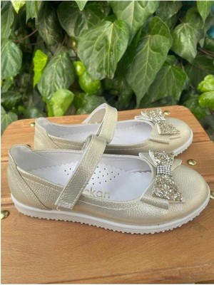 Beta Moda Hub Kız Çocuk Altin Simli Prenses Ortopedik Babet