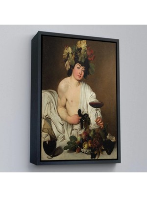 Beta Moda Hub Ahşap Çerçeveli Caravaggio - Bacchus Tablo-