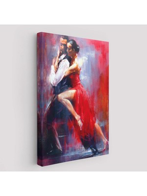 Beta Moda Hub Tango Yapan Çift Dekoratif Duvar Tablosu-