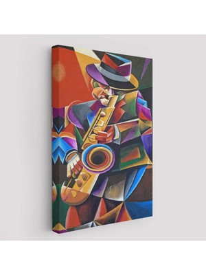 Beta Moda Hub Cazz Sanatçısı Dekoratif Duvar Tablosu-