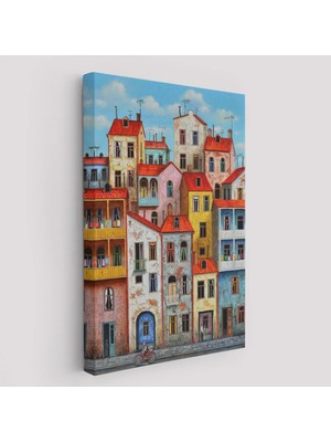 Beta Moda Hub Eski Gürcistan Tiflis Şehir Manzara Tablosu -