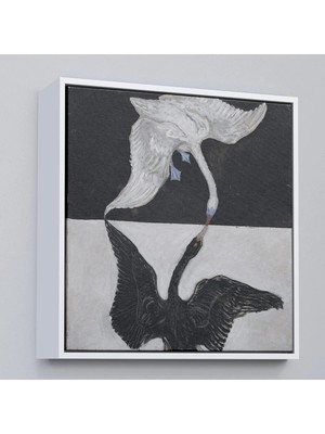 Beta Moda Hub Ahşap Çerçeveli Group Ix Suw The Swan No 1-1915 By Hilma Af Klint Tablosu-
