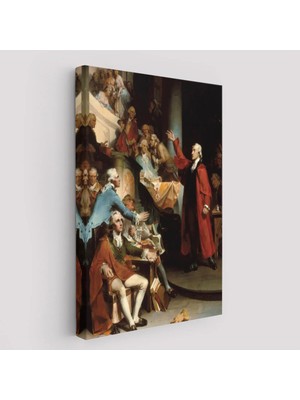 Beta Moda Hub Patrick Henry Virginia Burgesses Evinin Önünde Duvar Tablosu-