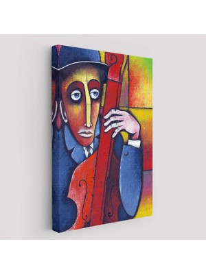 Beta Moda Hub Çello Çalan Adam Duvar Tablo-