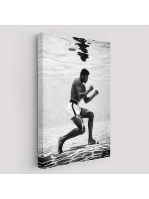 Beta Moda Hub Su Altında Antreman Yapan Boksor Muhammet Ali Duvar Tablosu-