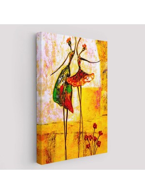 Beta Moda Hub Dans Eden Kadınlar Kanvas Tablo-