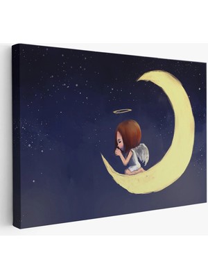 Beta Moda Hub Ay'da Diz Çöküp Dua Eden Melek Kızın Tablosu-