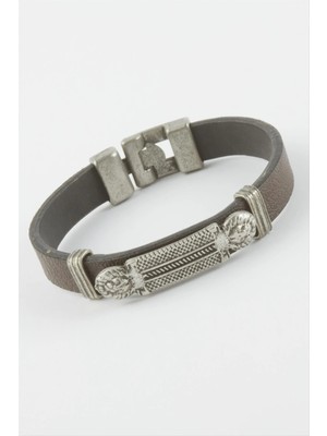 Aesco Aslan Suni Deri Bileklik