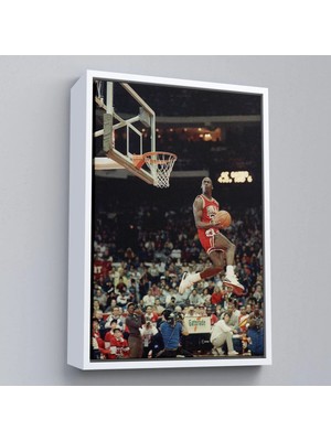 Beta Moda Hub Ahşap Çerçeveli Michael Jordan Tablo-