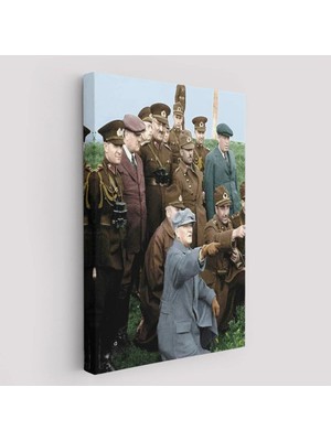 Beta Moda Hub Atatürk Arkadaşları Ile Cephede Dekoratif Duvar Tablosu-