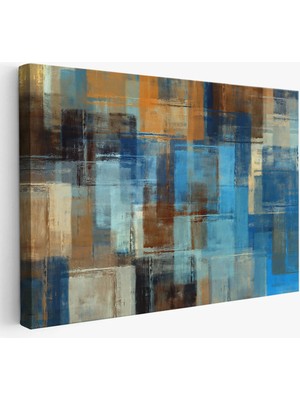 Beta Moda Hub Soyut Yağlıboya Görünüm Dekoratif Kanvas Duvar Tablosu-