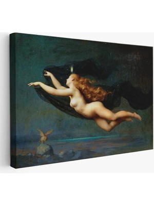 Beta Moda Hub La Nuit By Auguste Raynaud Kanvas Duvar Sanatı Tablo, Klasik Sanat-