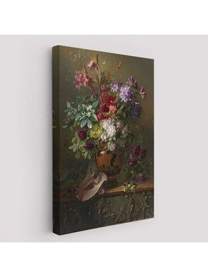 Beta Moda Hub Vazodaki Renkli Çiçekler Tablosu-