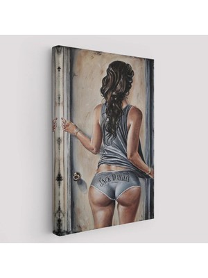 Beta Moda Hub Sexi Popolu Kadın Dekoratif Duvar Tablosu-