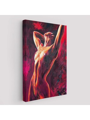 Beta Moda Hub Dans Eden Çıplak Kadın Dekoratif Duvar Tablosu-