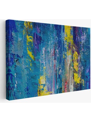 Beta Moda Hub Soyut Yağlıboya Görünüm Dekoratif Kanvas Duvar Tablosu-