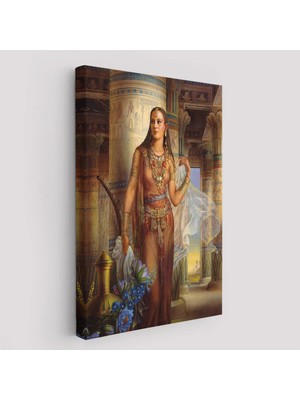 Beta Moda Hub Kinuko Yamabe Craft Mısırlı Kadın Çalışması Kanvas Tablo-