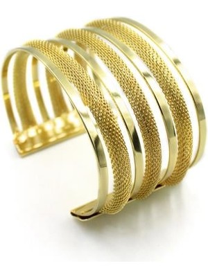 Aesco Plaka Bilezik - Altın