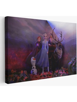 Beta Moda Hub Disney Animation Frozen 2 Karakterleri Dekoratif Tablo-