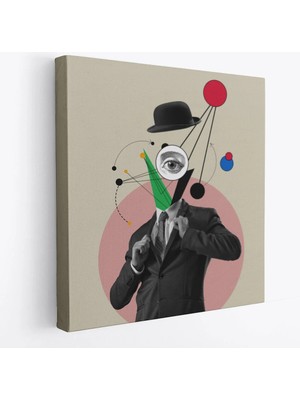 Beta Moda Hub Pop Art Tablo, Kahve Içen Çizgi Roman Kahramanı-