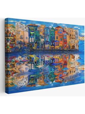 Beta Moda Hub Amsterdam Hollada Şehir Yansıması Duvar Tablosu-