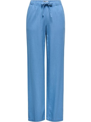Only Onlgoa Kadın Keten Karışımlı Pull-Up Pantolon Rahat Kesim