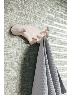 Beta Moda Hub El Şeklinde Dekoratif Askı Havlu Anahtar Çok Amaçlı