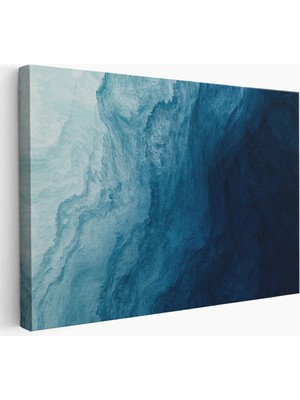 Beta Moda Hub Okyanus Katmanları Soyut Modern Görüntüsü Kanvas Tablo-