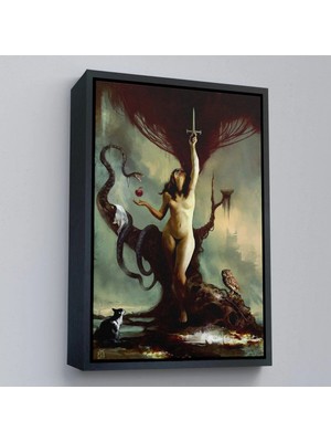 Beta Moda Hub Ahşap Çerçeveli Lilith By Andrei Posea Tablo-