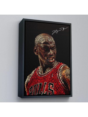 Beta Moda Hub Ahşap Çerçeveli Michael Jordan Tablo-