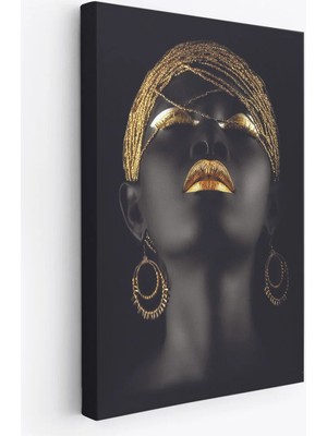 Beta Moda Hub Afrikalı Kadın Yaylera Dekoratif Kanvas Tablo-