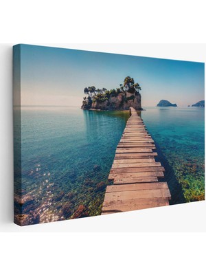 Beta Moda Hub Zakinthos Adası Yunaniztan Dekoratif Kanvas Duvar Tablosu-