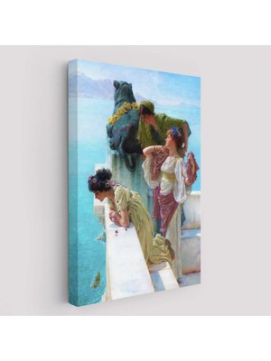 Beta Moda Hub Yalılarından Denize Bakan Kızlar Duvar Tablosu-