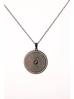 Beta Moda Hub Siyah Renk Yasin-I Şerif Çelik Kolye Paslanmaz Zincir Kararmaz