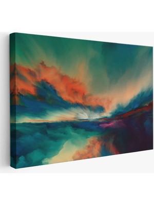 Beta Moda Hub Gün Batımı Dekoratif Kanvas Duvar Tablosu-