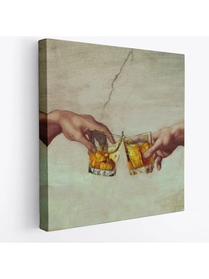 Beta Moda Hub Alkış Duvar Sanatı, Tanrının Eli Komik Poster, Pop Art Komik Kanvas Tablo-