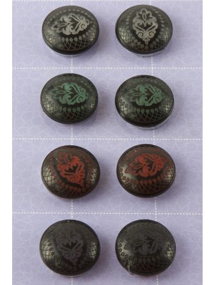 Aesco Çiçek Desenli Kupa Eşarp Mıknatısı 1 Adet